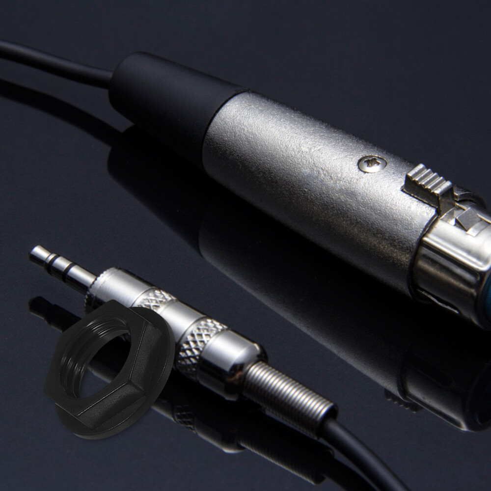 Plastic Nuts for Speaker Cables Three Hex Cliff UK Jacks Black