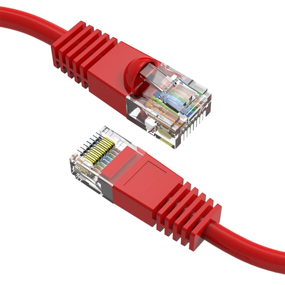 0.5FT Cat5E RJ45 Ethernet LAN Network UTP Snagless Patch Cable Pure Copper Red