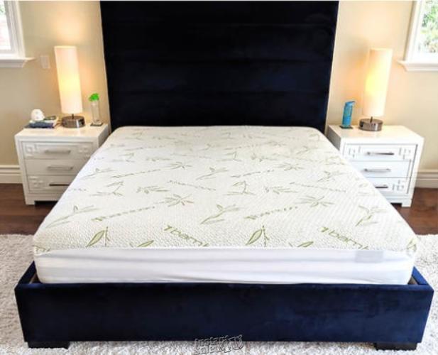 Waterproof Bamboo Mattress Protector Pad Queen