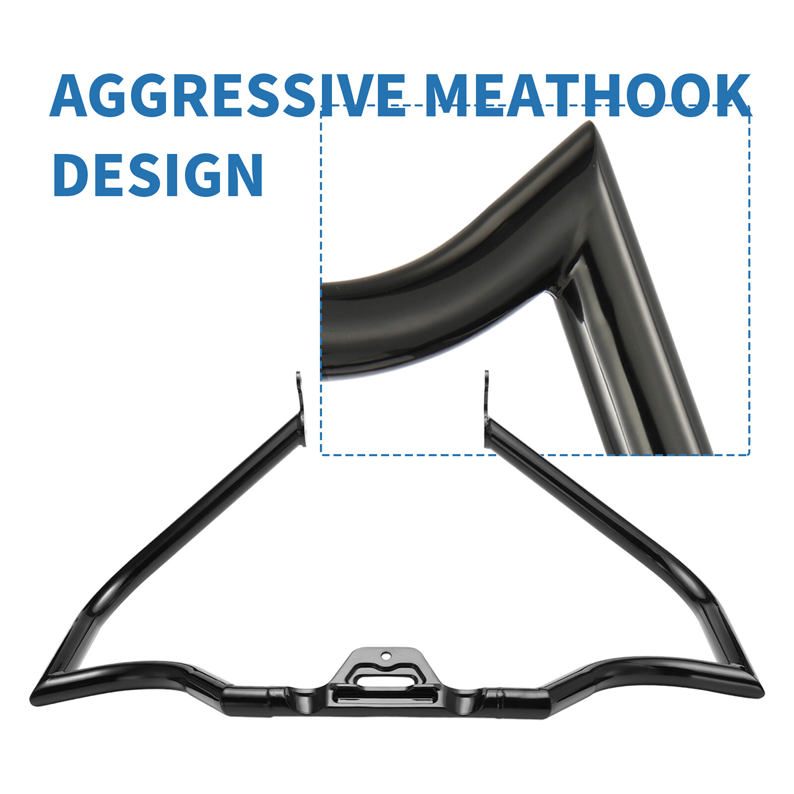 Engine Guard Highway Meathook Crash Bar for Harley Softail 2018-2023 Black