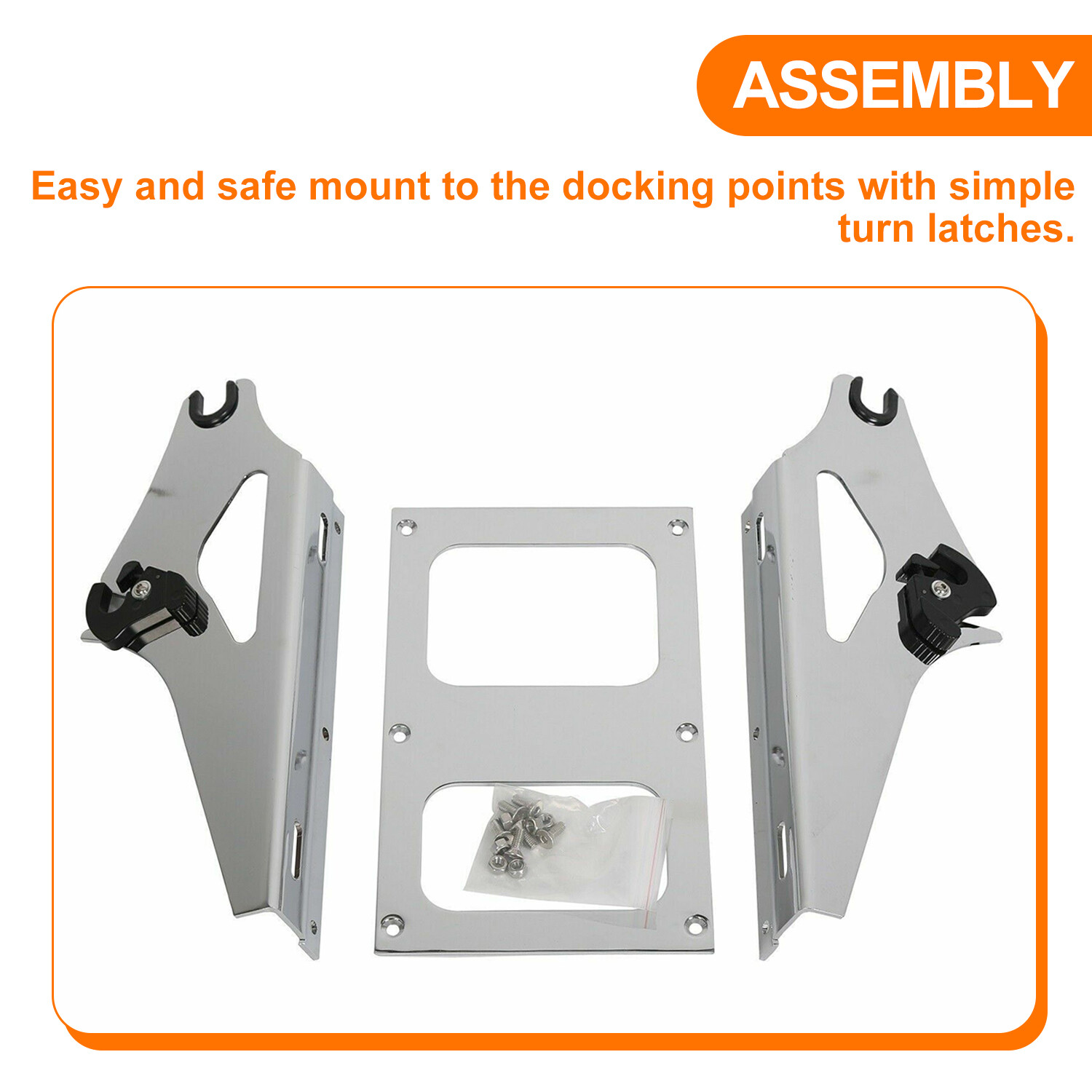 Razor Pack Trunk Pad Two-Up Rack Fit For Harley Tour Pak Street Road Glide 14-25