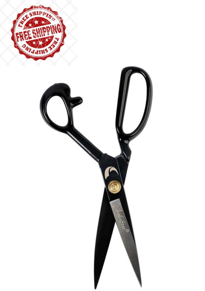 12" Fabric Scissors - Sharp Tailoring Shears for Sewing & Leather, Japan Design.
