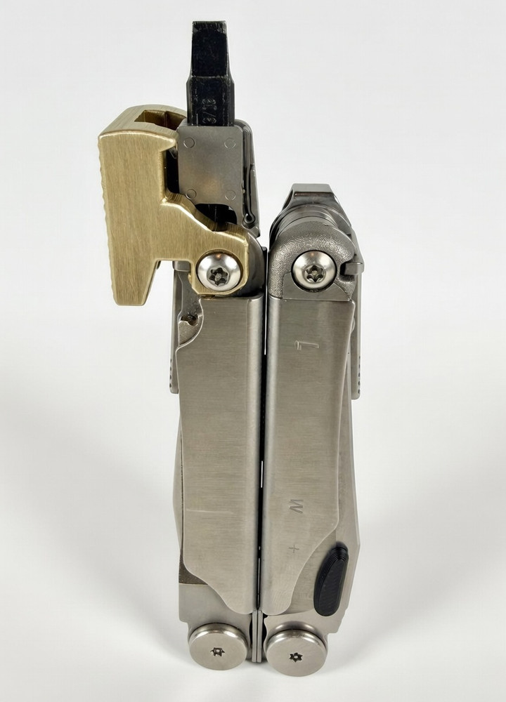 For Leatherman Wave +, BRASS Hammer Head Mod, Modification, CNC Made,Locking,CAD