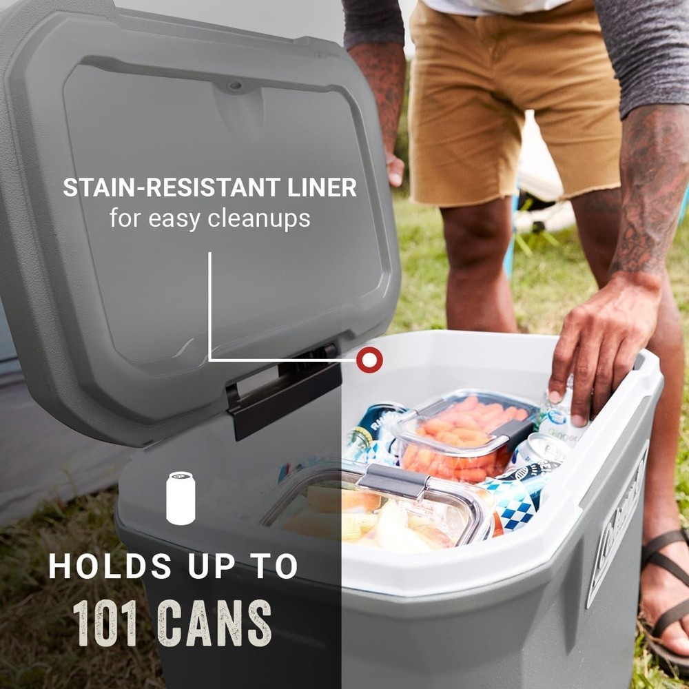 65-Qt Rolling Cooler with Cup Holders