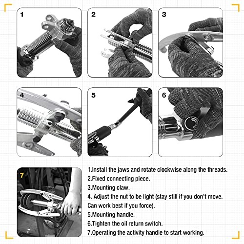 Hydraulic Gear Puller Hydraulic Puller Kit Bearing Puller with Case 2 or 5 Ton