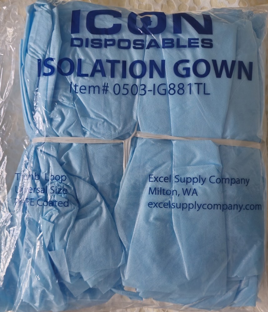Icon Disposables Isolation Gown