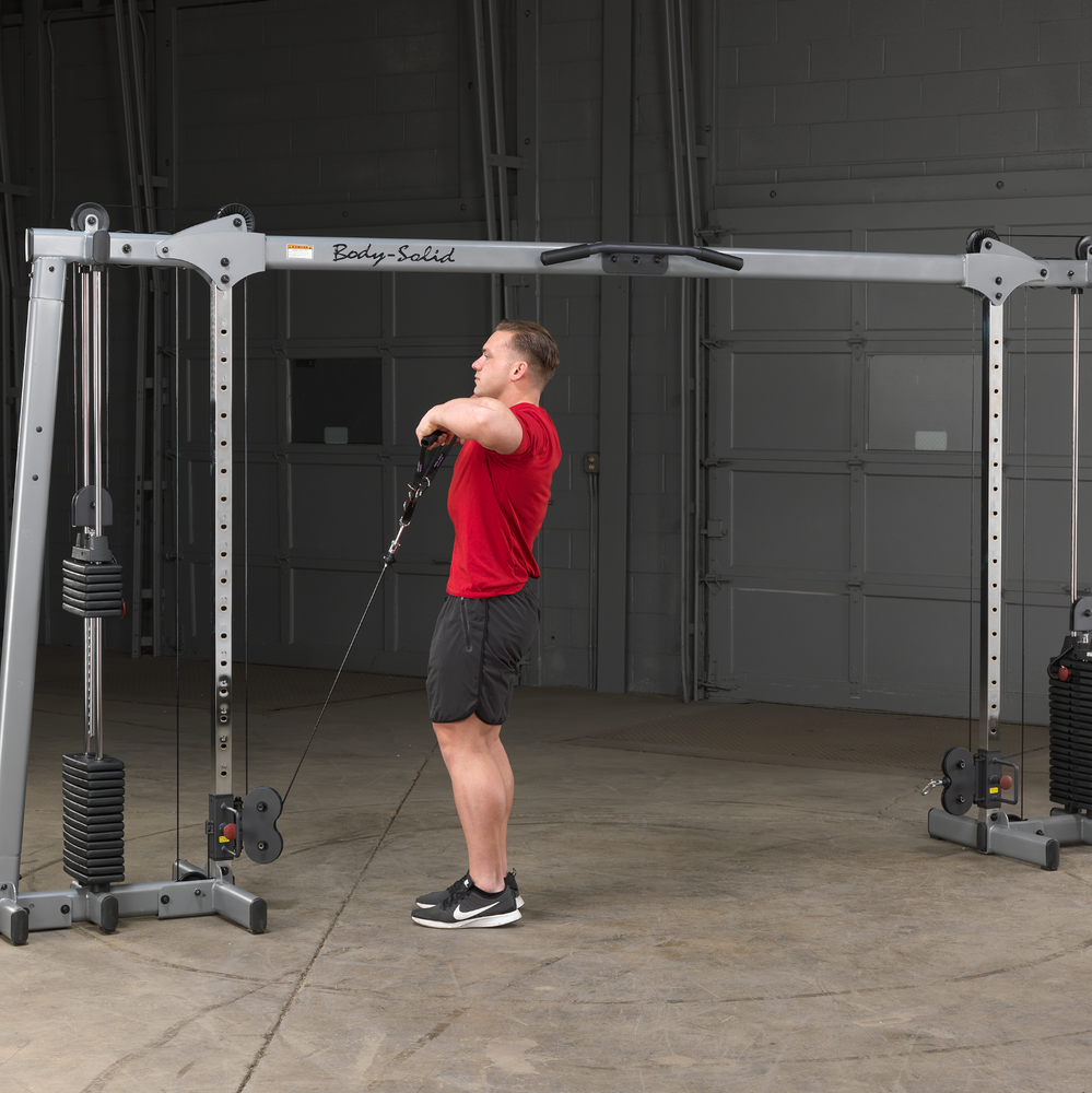Body Solid Deluxe Cable Crossover GDCC250 Selectorized Home Gym Exercise Station