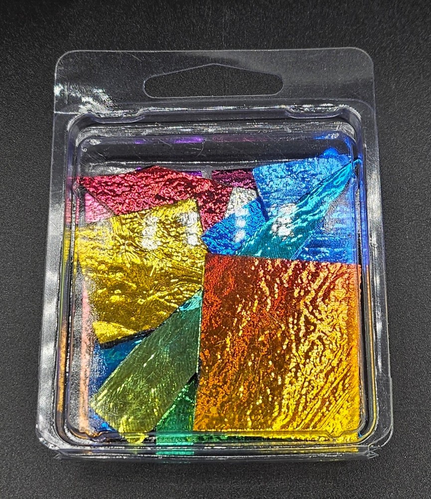 Assorted Solid Color Dichroic Scrap Glass - 2 oz.
