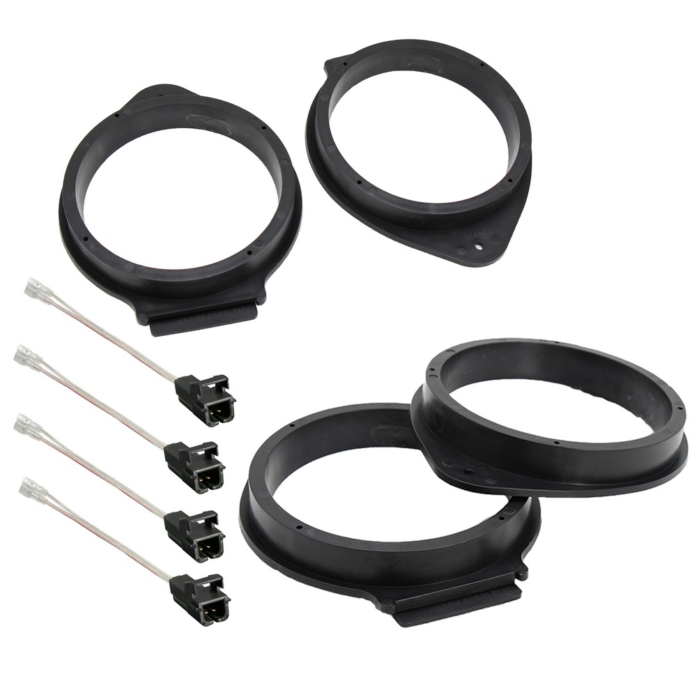 for Chevrolet GMC Buick 6.5" Speaker Mounting Adapter Brackets&Wire Harness Plug