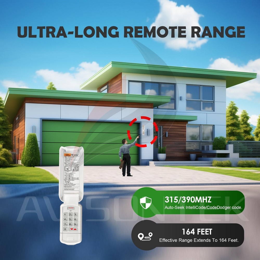 OKP-BX Wireless Overhead Door Keypad - with Legacy Python Odyssey Destiny Pha...