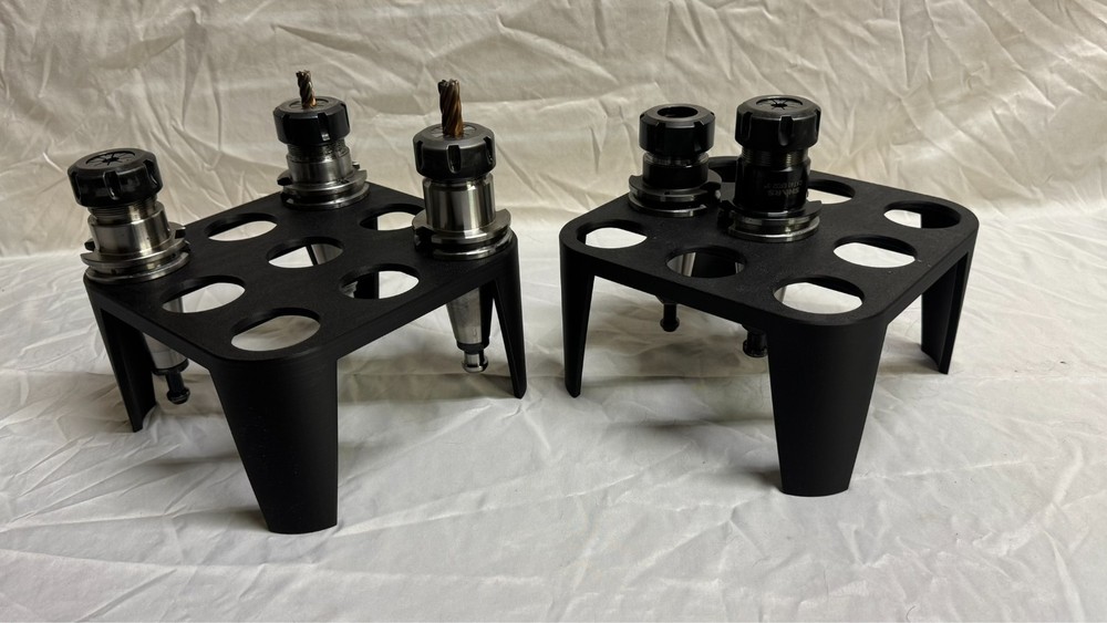 CAT40/BT40 CNC Tool Holder Benchtop Rack  9 Tools Each- 2 Pack