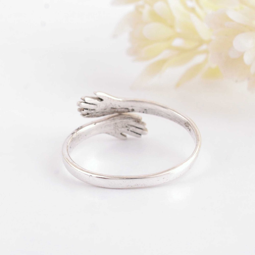 925 Sterling Silver Ring, Hug Ring, Stackable Ring, Minimalist Ring, Love Rings
