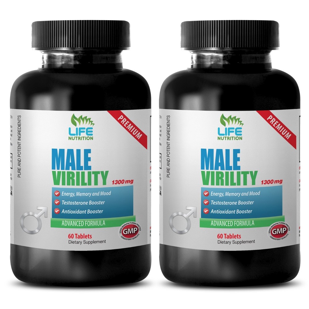 Improves Bladder Function Tablets - Male Virility 1300mg - Zinc 2B