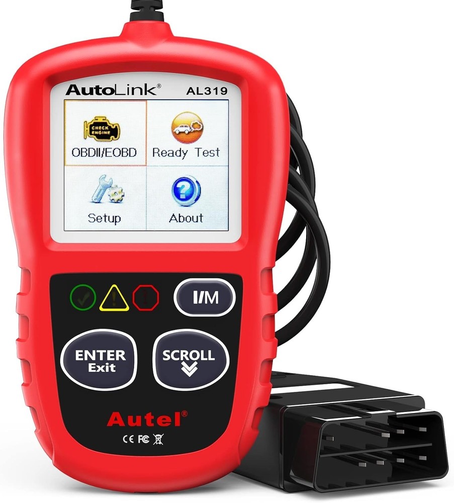 Compact AL319 Scanner - One-Click Engine Diagnostic & Vehicle Information Viewer