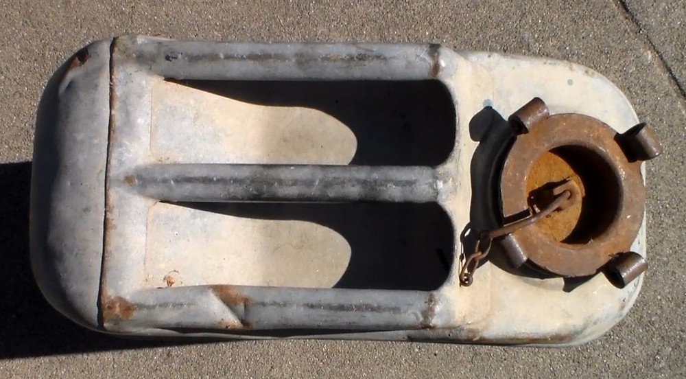 Old Relic WW2 US Army 1942 Dated Galvanized "Jerry Can" Water Can "NESCO" (USED)