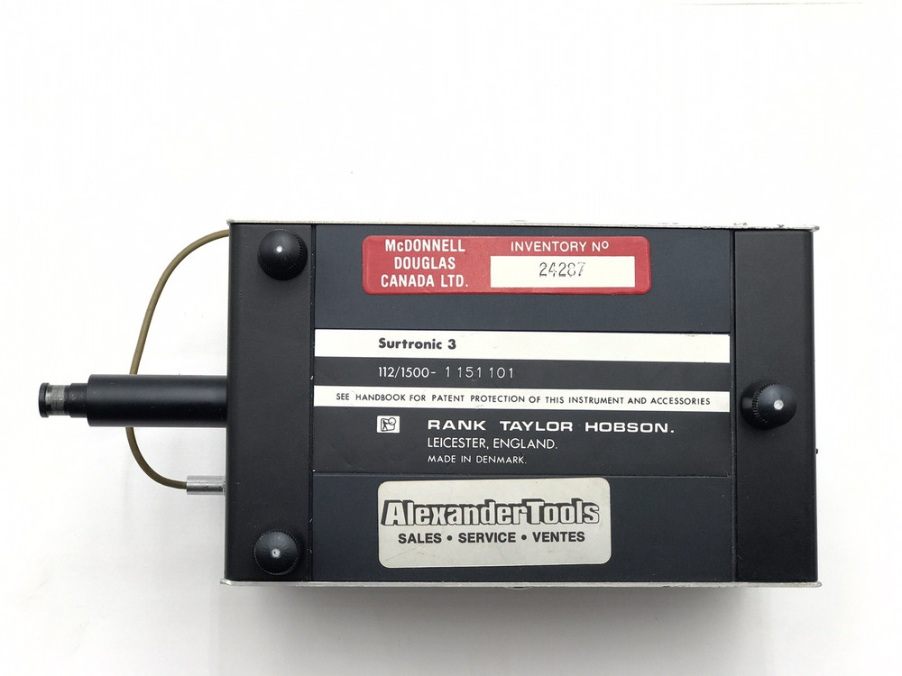 Taylor Hobson Surtronic 3 Surface Profilometer Roughness Tester