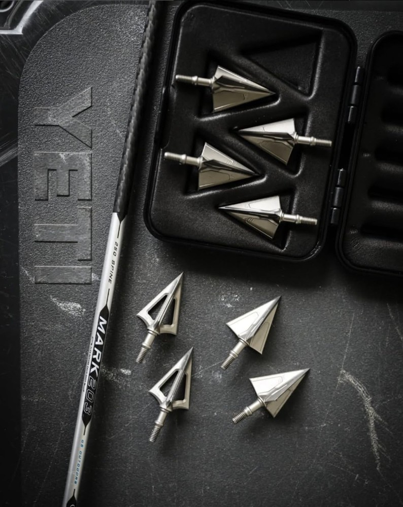 G5 Montec M3 Solid Fixed 3-Blade Broadheads | 3-Pack | 100/125 Grains | Razor...