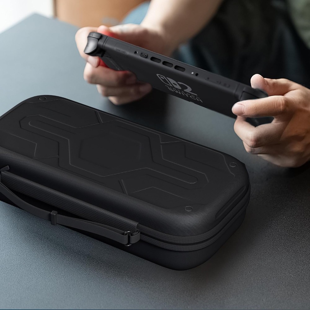 Nintendo Switch 2 Hard Case, Glass Screen Protector, And Protector Case Bundle