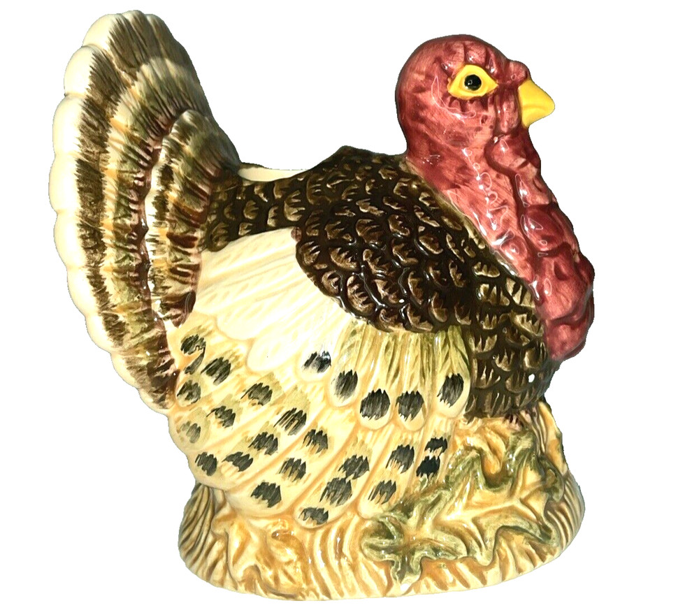Pfaltzgraff Turkey Candle Holders Set Fall Decor 5" X 4"