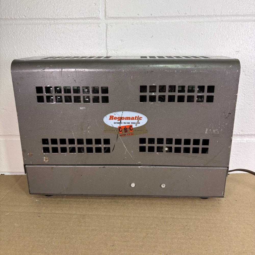 Vintage CBC Model 300 Regomatic Automatic Voltage Regulator 1955 Guaranteed
