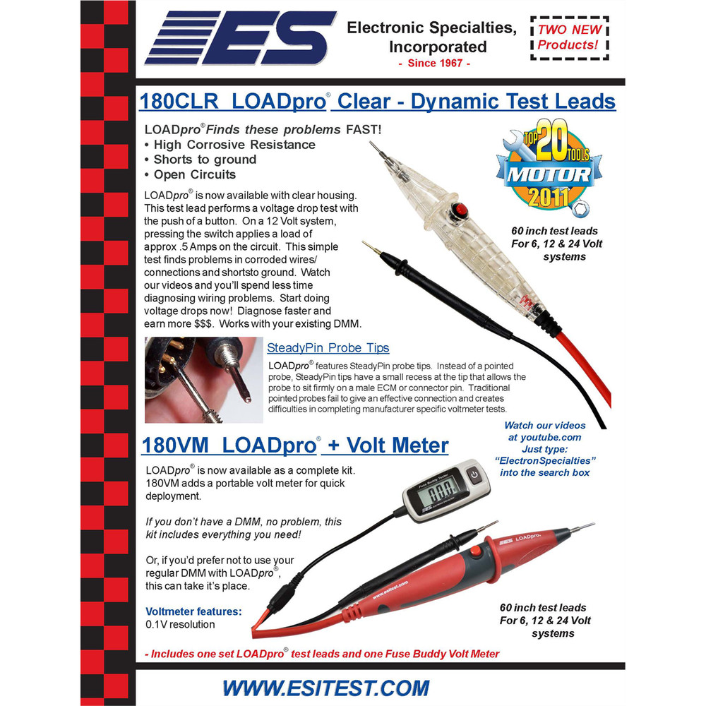 Electronic Specialties LOADpro Clear - Dynamic Test Leads