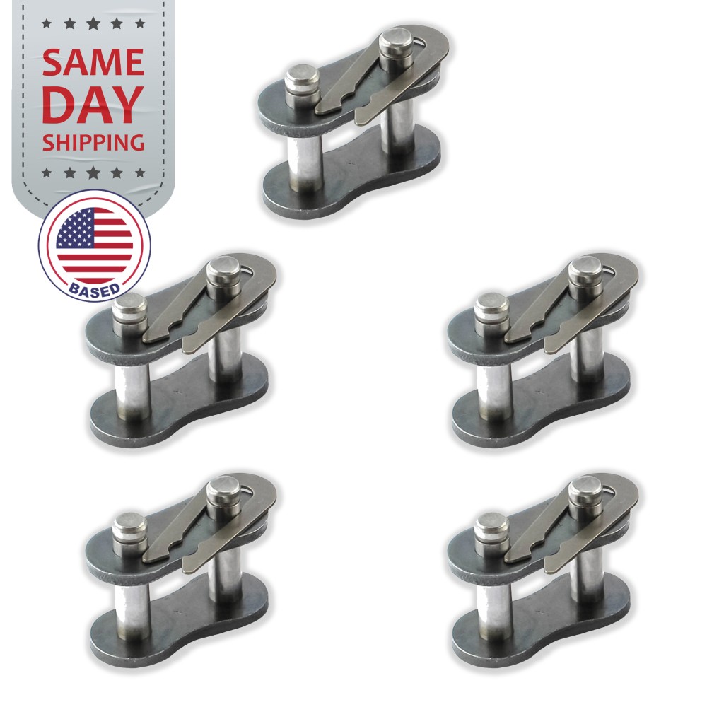 (5) #60 Roller Chain Connecting Links