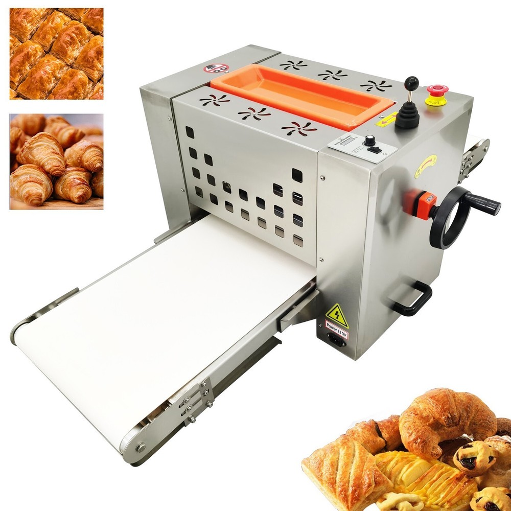 Commercial Mini Dough Sheeter Dough Roller Press Pastry Machine Bread Maker