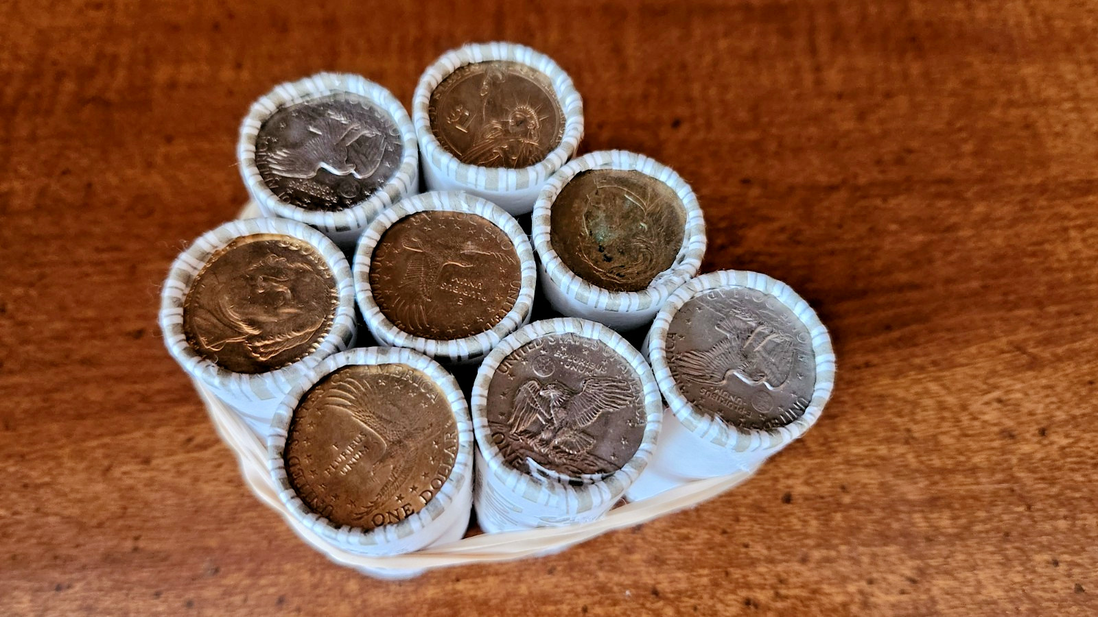 🔥 BANK SEALED US $1 Dollar Coin - 1 Roll of $25 - Circulated Mixed UNSEARCHED‼️