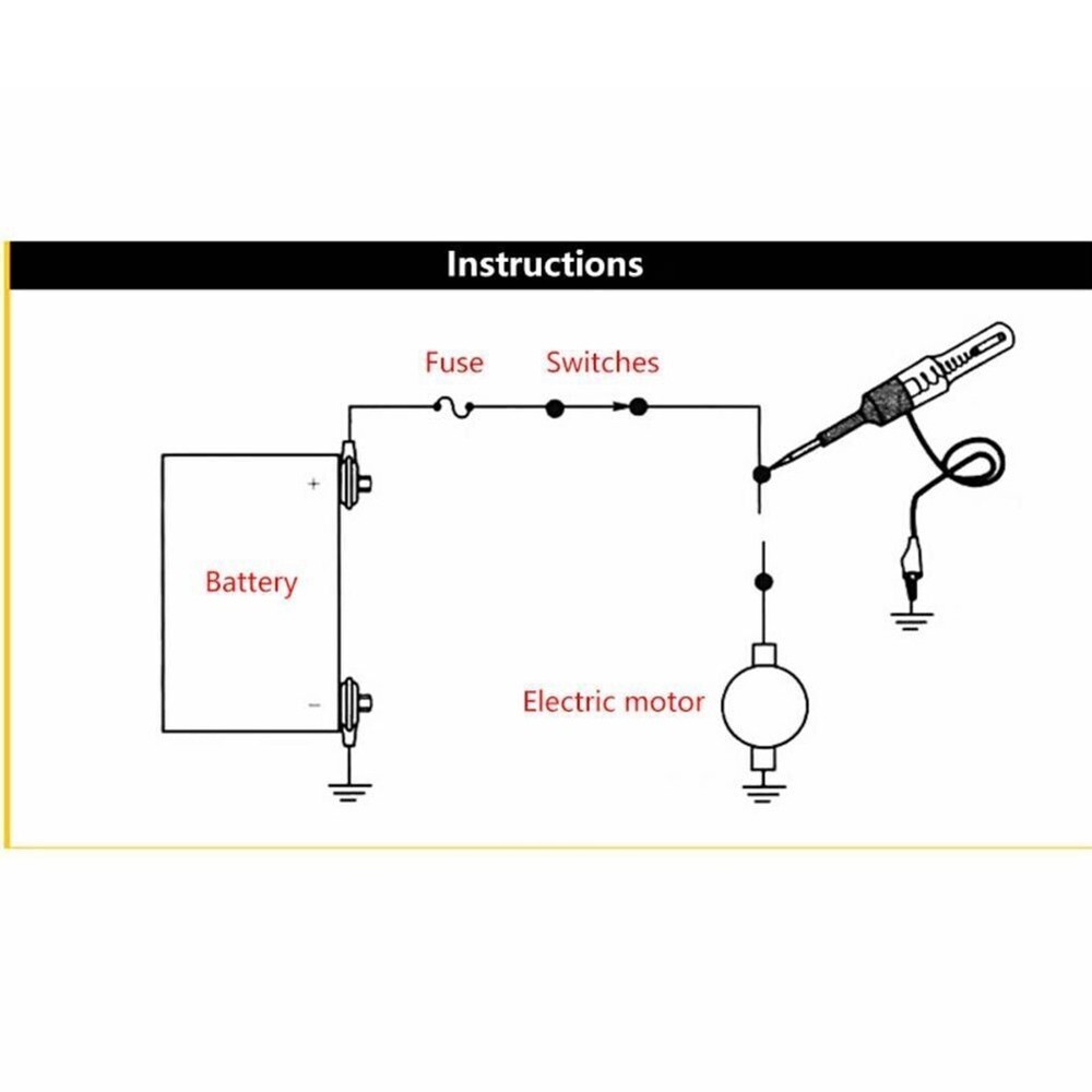 Testing Car Circuit Tester Electrical Electrision LED Light Maintenance