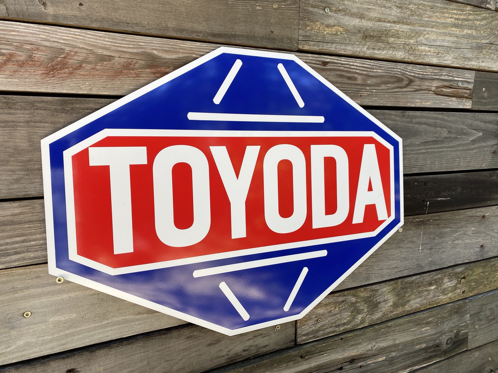 Antique Vintage Old Style Toyoda Toyota Sign!