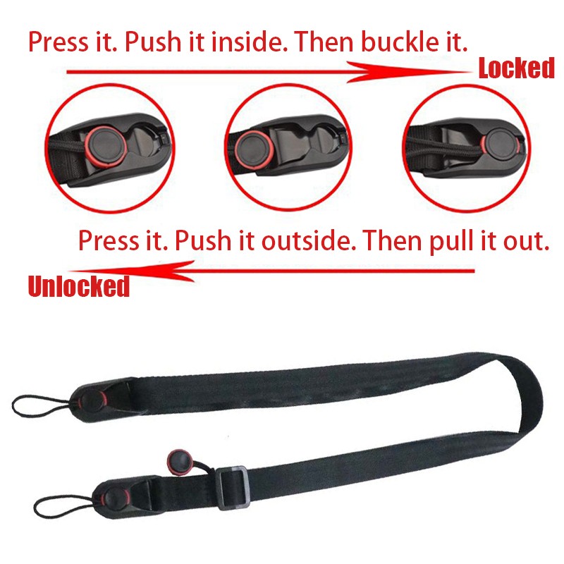 Camera Shoulder Strap Quick Release Buckles Adjustable DSRL SLR TLR Neck Strap