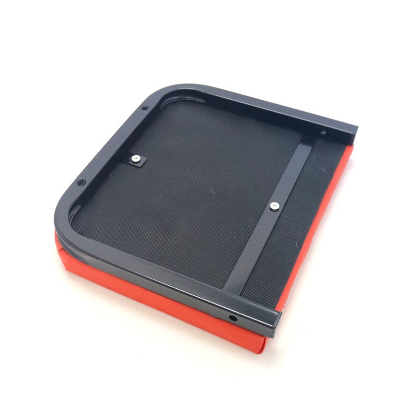 36" Z-Type Mechanic Creeper Seat Foldable 2-in-1 Garage Stool w/6 Wheels Red