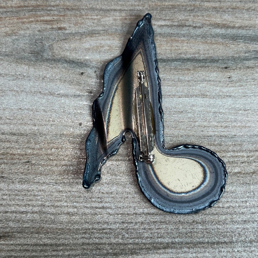 Original Brooch By David Wright Custom Made From ChromePlate NWT