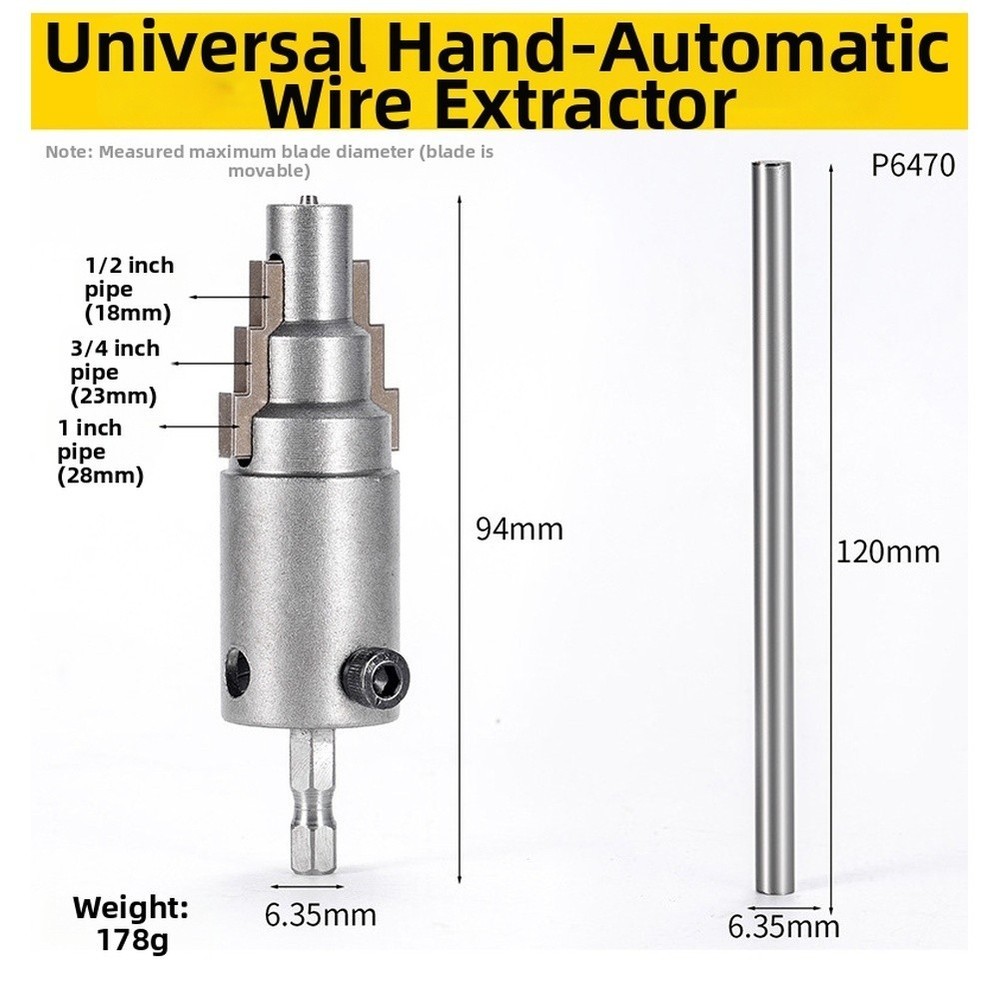 Compact Screw Extractor for For broken Rusty Bolts 13-28mm Adjustable Diameter