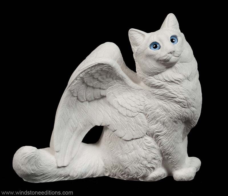 Windstone Editions Paint-Your-Own Long Haired Flap Cat