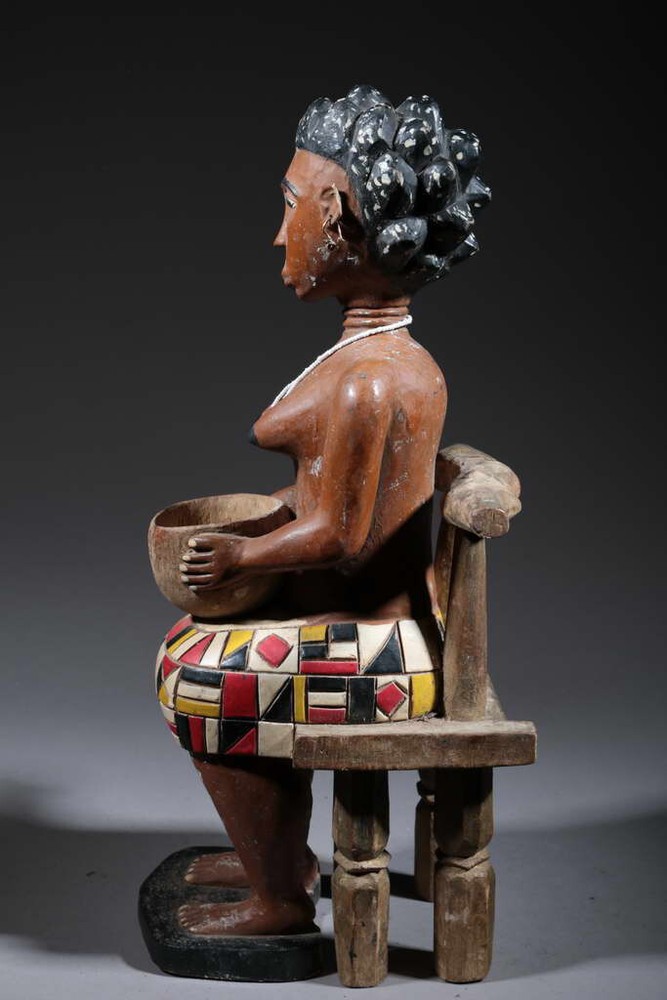 Art African Statue Attie 732