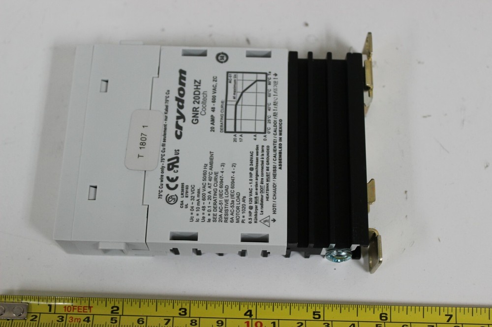 Crydom GNR20DHZ Cooltech Solid State Relay DIN Rail New