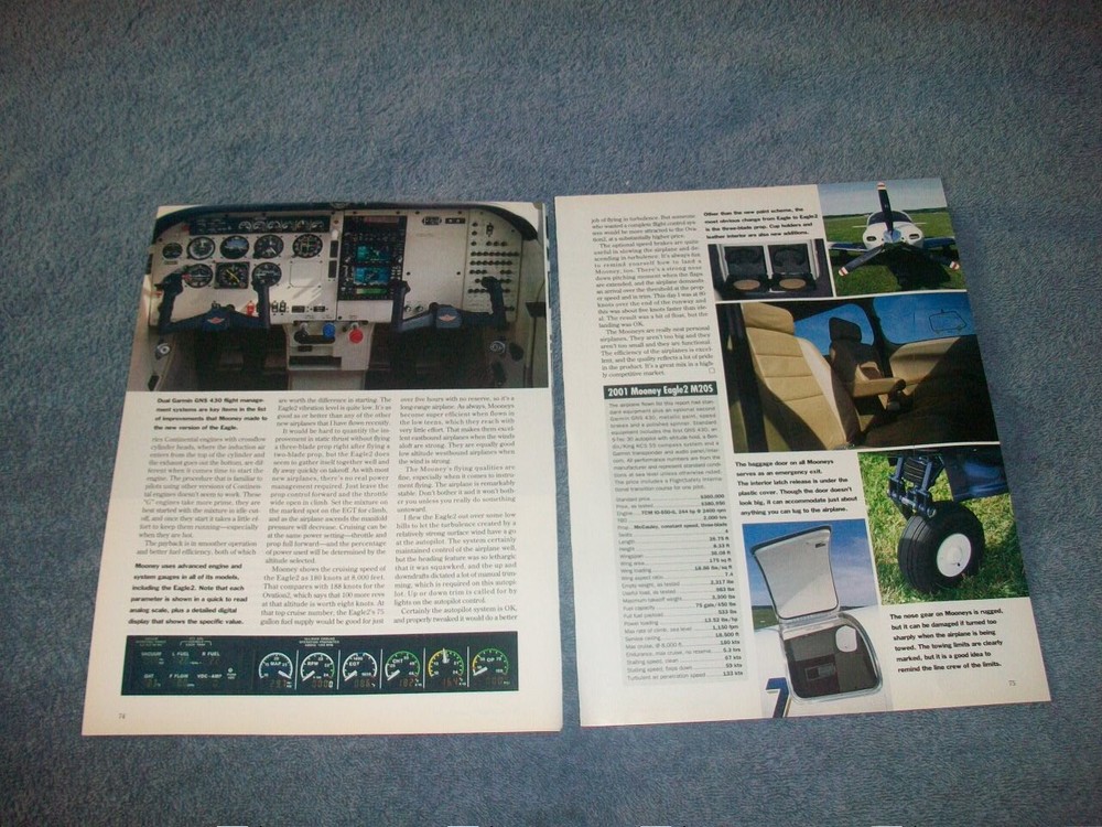 2001 Mooney Eagle2 M20S Persona Aircraft Article "Continued Refinement..."