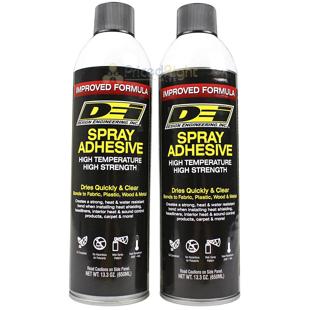 Hi Temp Spray Adhesive 13 oz Headliner Upholstery High Strength 2 Pack