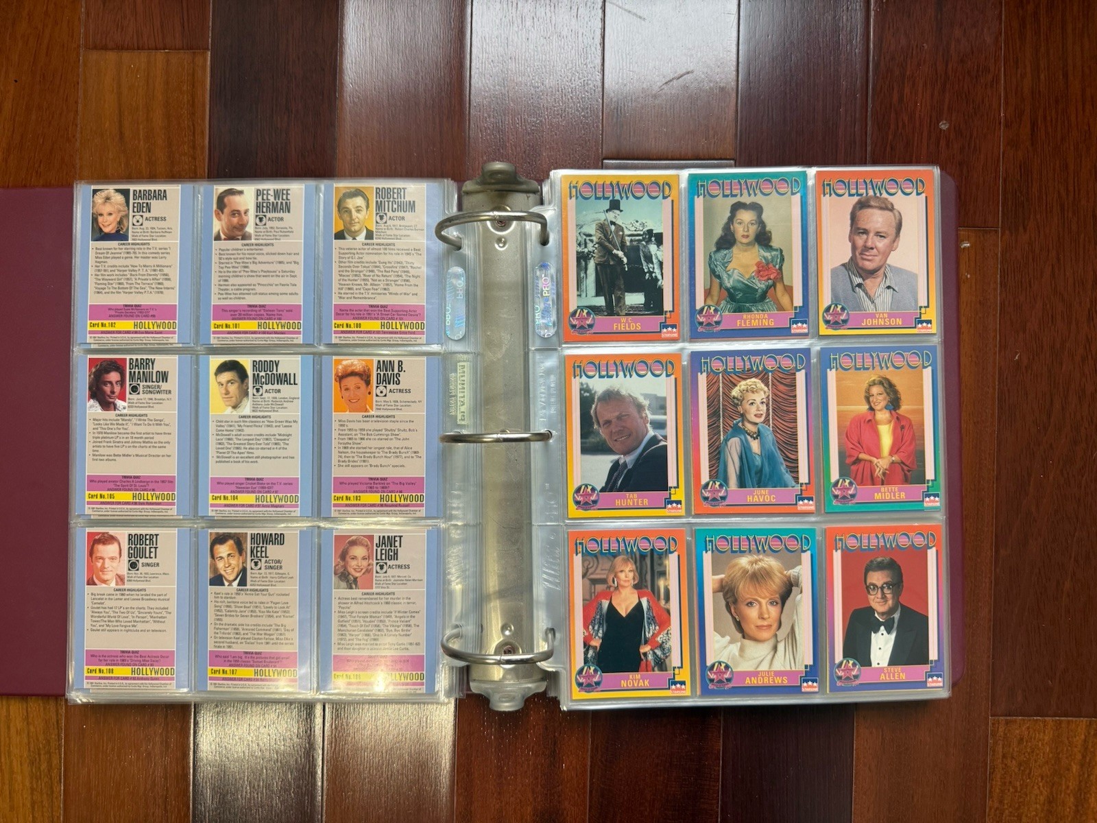 1991 Hollywood Starline 200+ Cards & Binder