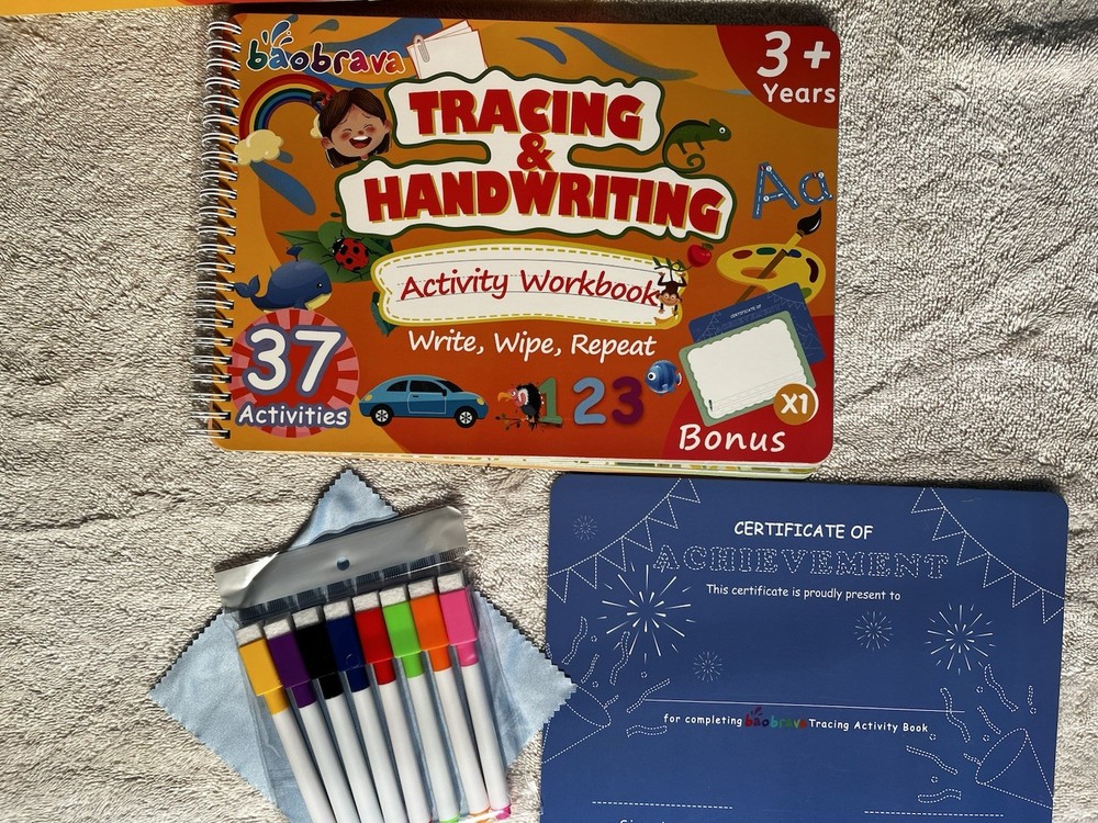 Baobrave Tracing And Handwriting Activity Workbook