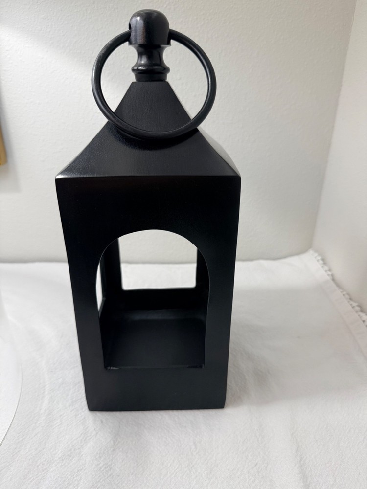 Caleb Black Metal Lantern 15” Pottery Barn