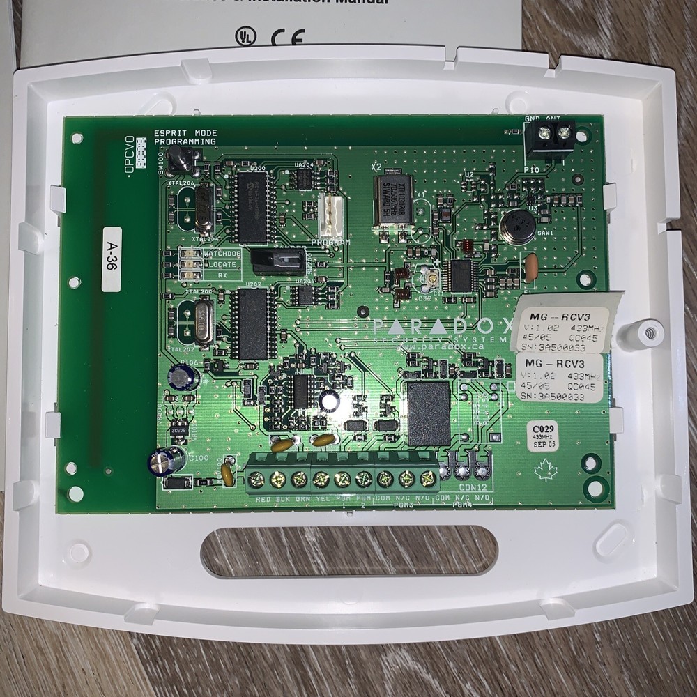 PARADOX MAGELLAN WIRELESS EXPANSION MODULE V1.0 MG-RCV3