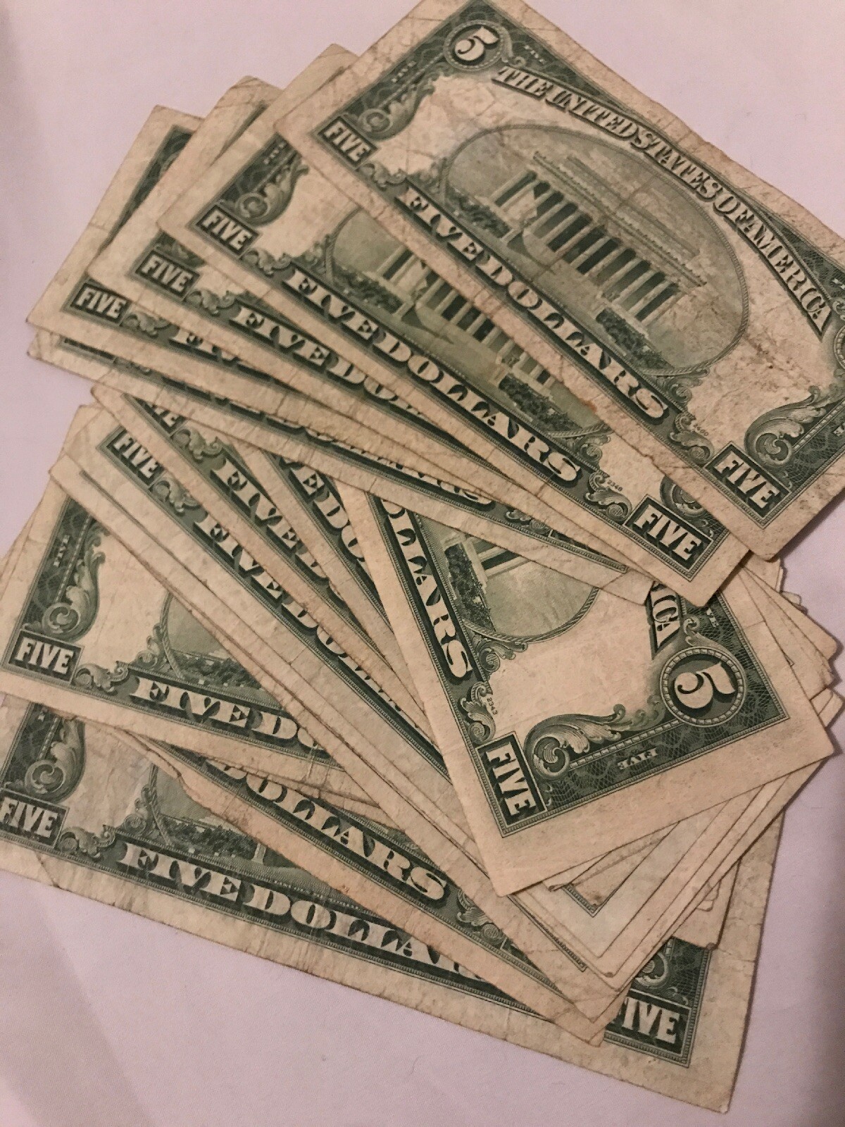 ✯ One RARE 1953 Blue Seal $5 Silver Certificate Note FIVE Dollar Bill Lot Money✯