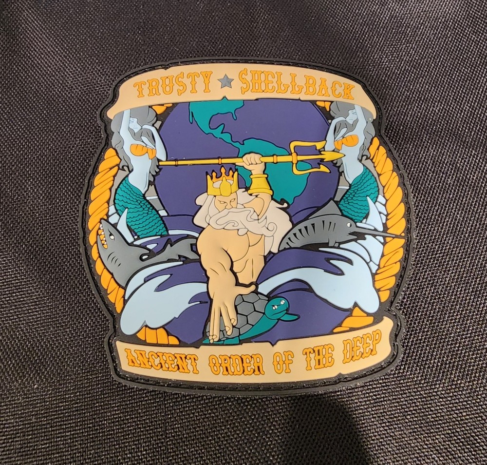 Trusty Shellback Ancient Order Of The Deep PVC Morale Patch