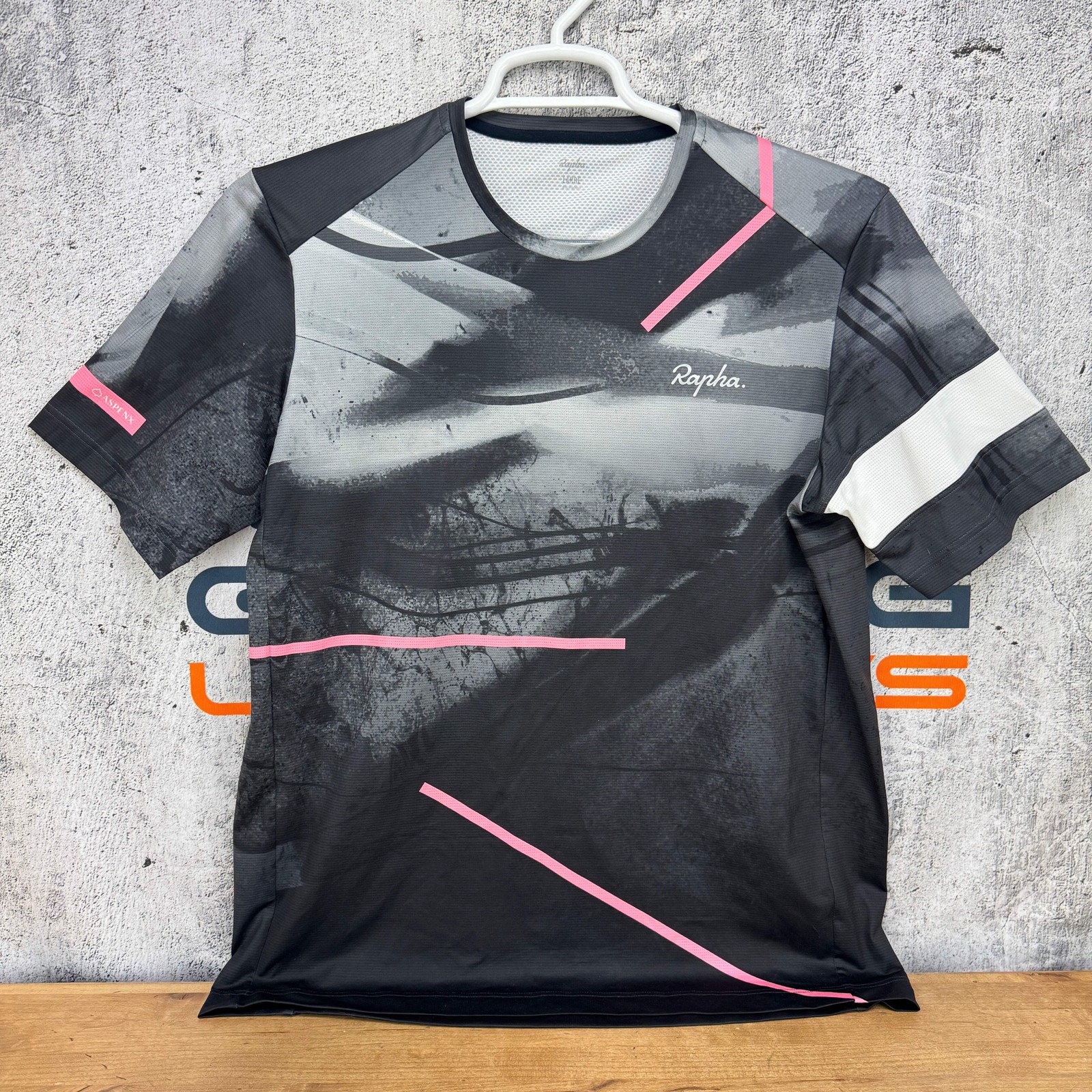 Light Wear Rapha Technical T-Shirt Men's Large Black Cycling Clothing