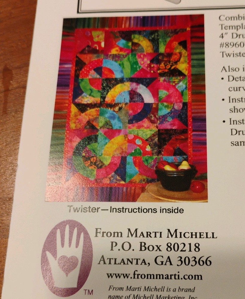 Marti Mitchell Large Drunkard's Path Set - 6" - 7" Drunkard's Path