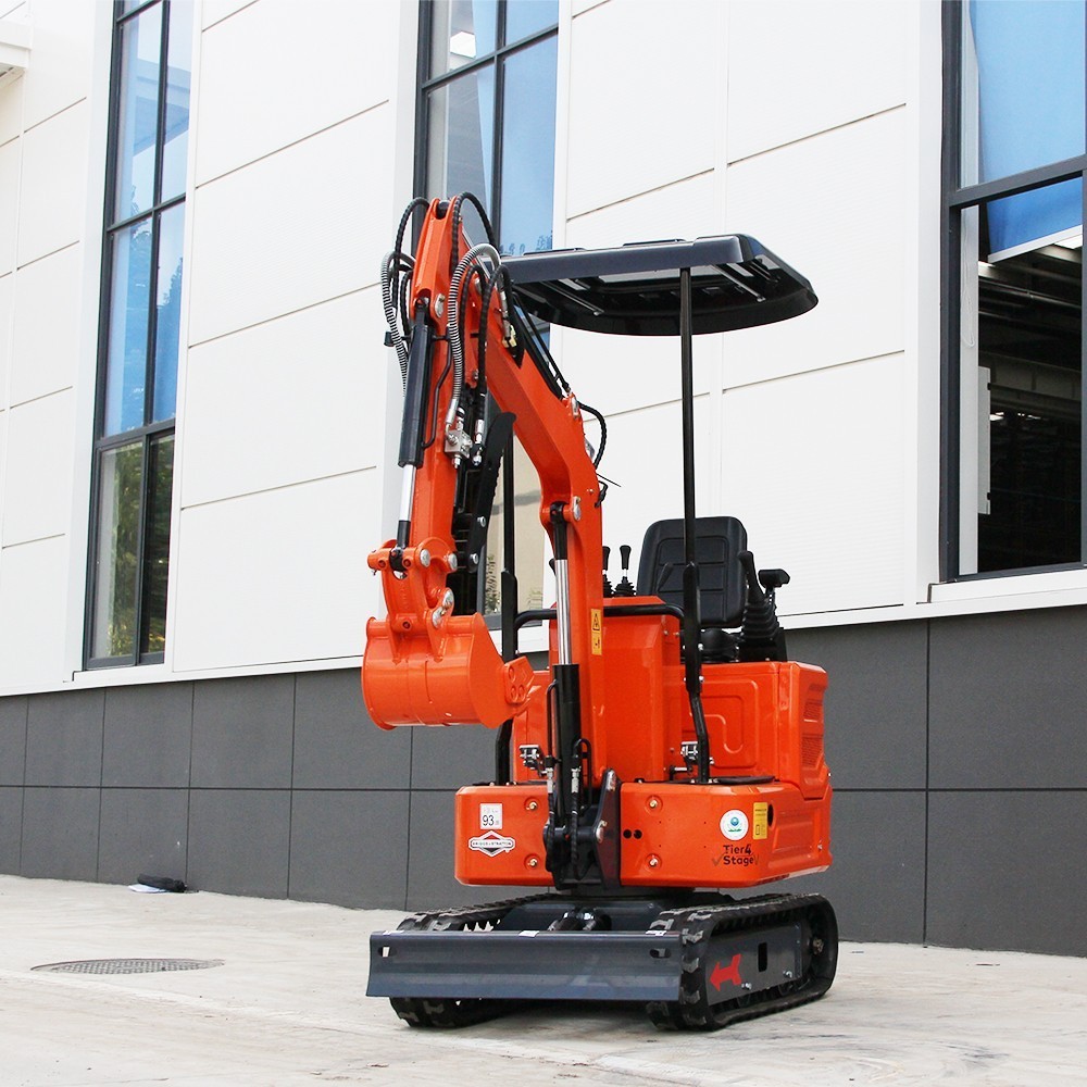 1 Ton Mini Excavator Mini digger Tracked with B&S Engine & Pilot Control System