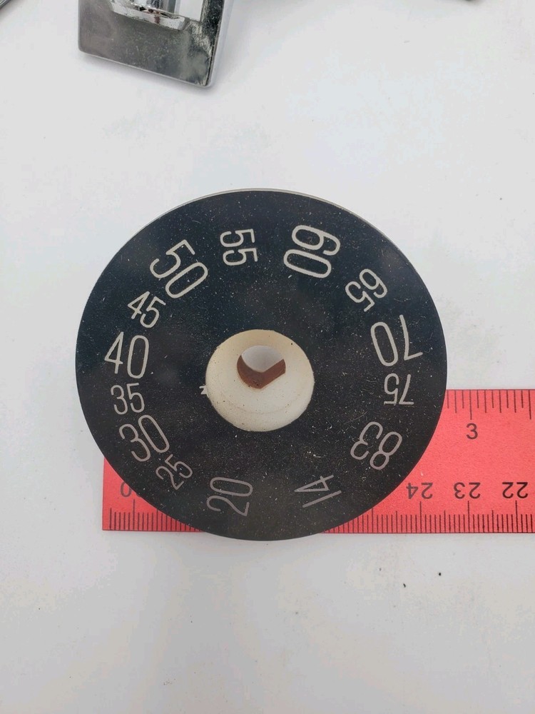 Vintage TV Television Turn Knobs And Number Dial