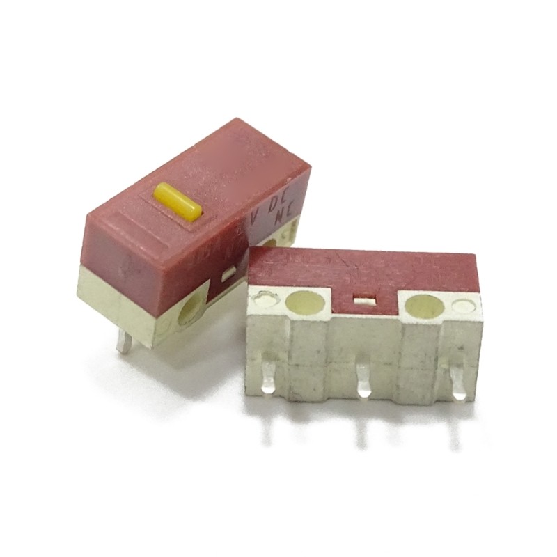 2/10PCS Mouse Micro Switch 3Pins Yellow Dot for HUANO Silent Mouse Microswitches